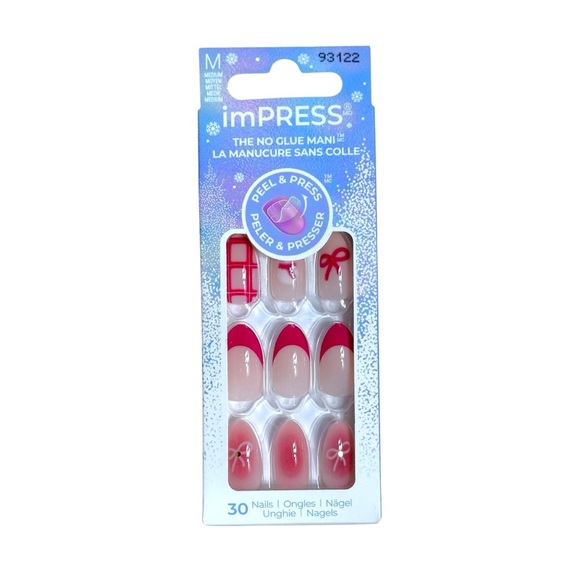 Kiss imPRESS Pink Yule Be Happy Press on Nail Kits -3 Count - Picture 4 of 5